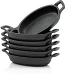 Servierpf&auml;nnchen Set (6-er Pack) Gusseisen Grillpfannen - Bbq-toro