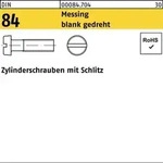 Din 84/iso 1207 Zylinderkopfschraube Gedreht M1,4x5 Messing Blank Schlitz 100 Stk