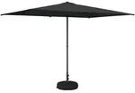 Garten-schirm Mit Fu&szlig; 200 X 300 Cm Polyester Rechtwinklig Vidaxl