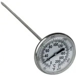 Thermometer, 0-200&deg;c/0-400&deg;f, L =210mm