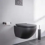 Wand-wc Bernstein E-9030 Sp&uuml;lrandlos Mit Soft-close-deckel Schwarz Matt
