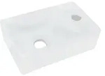 Aloni - Keramik Design Handwaschbecken Wei&szlig; Hahnloch Rechts 30 X 18,5 X 9,5 Cm