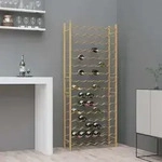 Weinregal F&uuml;r 96 Flaschen Golden Metall - Vidaxl