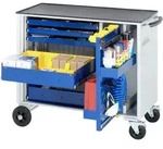 Werkzeugwagen Mit 5 Schubladen Metall Bxtxh 1025x520x890mm - Rau
