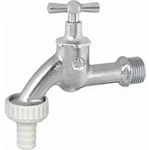 Schl&ouml;sser Auslaufventil Mit Schlauchverschraubung, Mit Knebel-oberteil, 1",...