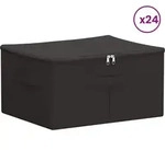 Aufbewahrungsbox 24 Pcs Anthrazit 43 X 34 X 23 Cm Vliesstoff Vidaxl
