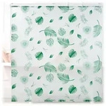 Duschrollo Bl&auml;tter, 160x240cm, Seilzugrollo F. Dusche & Badewanne,...