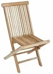 Spetebo - Teak Klappstuhl - 90 X 50 Cm - Klappbarer Garten Balkon Terrasse Stuhl