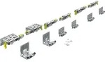 Topline Xl Schiebet&uuml;rbeschlag-set 1350 X 3000, 3-t&uuml;rig 18-30 Mm - Hettich