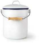 K&uuml;chenzubeh&ouml;r Ibili Vintage Compost Bucket 4 Liter Emaillierter Stahl