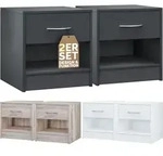 Nachttisch Mit Schublade Bett 41cm Komforth&ouml;he Ablage Schlafzimmer Nachtschrank