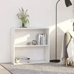 Vidaxl Bookcase White 80x30x76,5 Cm Engineered Wood