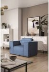 Sessel Designersessel Waldo In Stoff Poso Blau