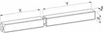 Eco Schulte - Eco Dr&uuml;ckerstift Geteilt 80/80mm Vierkantstift 9mm Passend Zu...