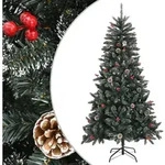K&uuml;nstlicher Weihnachtsbaum Mit St&auml;nder Gr&uuml;n 180 Cm Pvc - Vidaxl