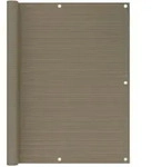 Balkon-sichtschutz Taupe 120x500 Cm Hdpe Vidaxl