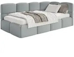 Selsey Cloudy &ndash; Jugendbett 120 Cm, Bettkasten, Velours Wasserabweisend,...