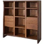 B&uuml;cherregal Akazie 142x45x147 Braun Lackiert Pure Acacia 212