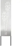 Garten Sichtschutz-leinwand Silber 32 X 140 Cm Edelstahl Vidaxl
