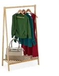 Kleiderst&auml;nder, Bambus, Freistehende Garderobe Mit Ablage, Flur & Wohnzimmer, Hxbxt: