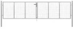 Vidaxl - Gartentor Verzinkter Stahl 415 X 150 Cm Silbern