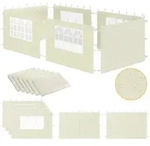 Zelsius Seitenw&auml;nde F&uuml;r Pavillon 3x6 M, 6-teilig, Beige, Gartenzelt...
