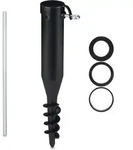 3 X Bodenh&uuml;lse Sonnenschirm, Bodend&uuml;bel Zum Eindrehen, Adapter 40-52 Mm,