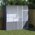 Vidaxl - Voliere Anthrazit 215x78x200 Cm Verzinkter Stahl