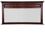 Massivmoebel24 - Spiegel Akazie 160x7x87 Nougat Lackiert Oxford 405