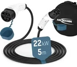 Ladekabel Typ 2 Mit 22 Kw F&uuml;r Hybrid- & Elektroauto 5 Meter Lang