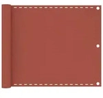 Balkon-sichtschutz Terracotta-rot 75x600 Cm Hdpe Vidaxl