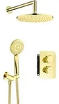 Unterputz-duschset, Mit Thermostatischer Box Gold