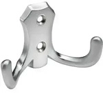 Hettich - Mantelhaken 4,7 X 7,7 X 3 Cm Aluminium-optik - 1 St&uuml;ck M&ouml;belbeschl&auml;ge