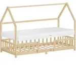 Ml-design Kinderbett Hausbett 90x200 Cm Mit Matratze H:16cm, Rausfallschutz,...