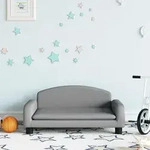 Kindersofa Hellgrau 70x45x30 Cm Stoff - Vidaxl