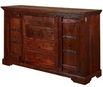 Sideboard Akazie 150x45x89 Nougat Lackiert Oxford 513
