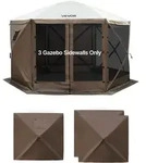 Vevor 3x Seitenw&auml;nde F&uuml;r Pavillon Seitenteile, 1,73 X 1,48 M, Wasserfeste