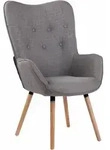 Lounger Ashford Stoff Grau Natura