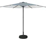 Garten-schirm Mit Fu&szlig; 300 X 300 Cm Polyester Rechtwinklig Vidaxl
