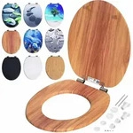 Casaria&reg; Toilettendeckel Mit Doppelter Absenkautomatik Mdf Rostfreie Metall