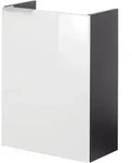 Fackelmann - Sbc Beckenunterschrank 45 - Glasfront Wei&szlig; - Korpus