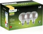 3x Led-lampe E27 Kugel G95 6w = 50w 420lm 2200k Warmwei&szlig; 360&deg; Abstrahlwinkel