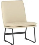 Loungesessel Creme 52x75x76 Cm Stoff Vidaxl