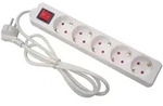 5 Wege Steckdose Mit Schalter - 15 M Kabel - Wei - Schuko 1519827 1519827...