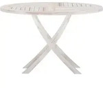 Kenya Gartentisch &Oslash;120cm Whitewash.