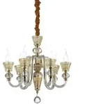 Strauss - 6 Leichter Kronleuchter In Ros&eacute;gold, E14 - Ideal Lux