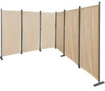 Paravent 6 Teilig 340x165cm Stoff Raumteiler Trennwand Balkon Sichtschutz...