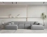Wohnlandschaft U-form Celes Premium Xs In Stoff Ascot Bukla Grau