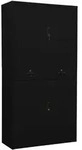 Vidaxl Office Cabinet Black 90x40x180 Cm Steel