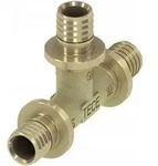 Tece - Flex T-st&uuml;ck Reduziert 32x25x32 Messing Dvgw Fittings